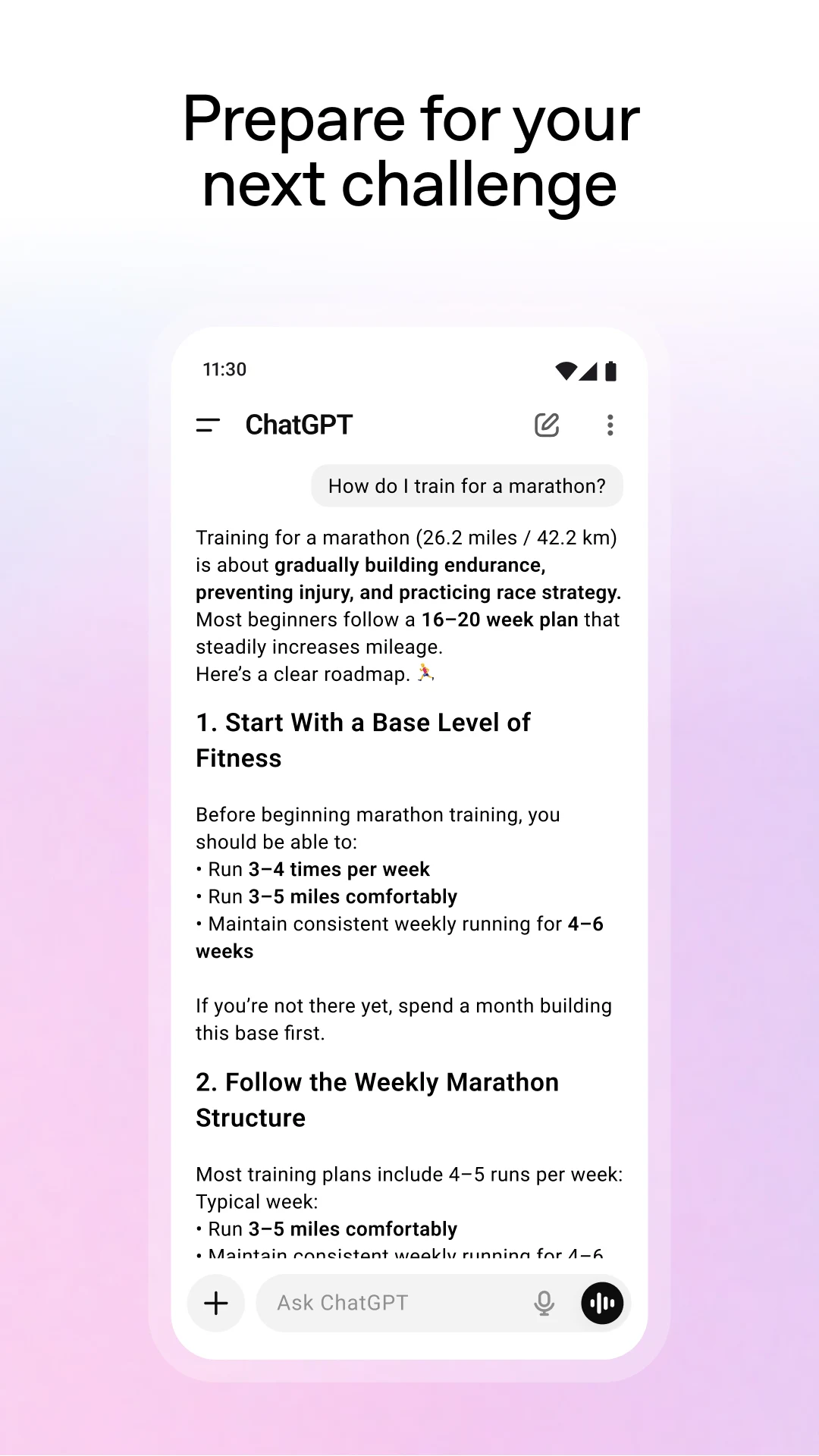 ChatGPT screenshot